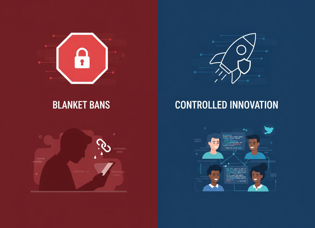Sensitive Data and AI Copilots - Blanket Bans vs Contolled innovation