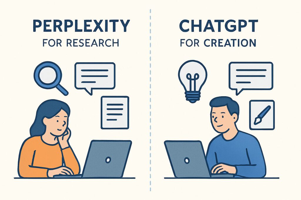 Perplexity for Research and ChatGPT for Creation