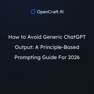 How to Avoid Generic ChatGPT Output: A Principle-Based Prompting Guide For 2026