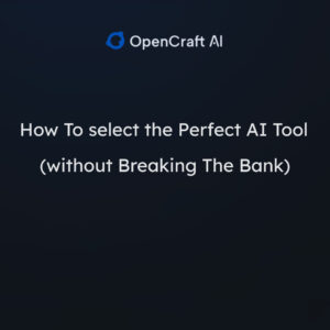 How To select the Right AI Tool (without Breaking The Bank)