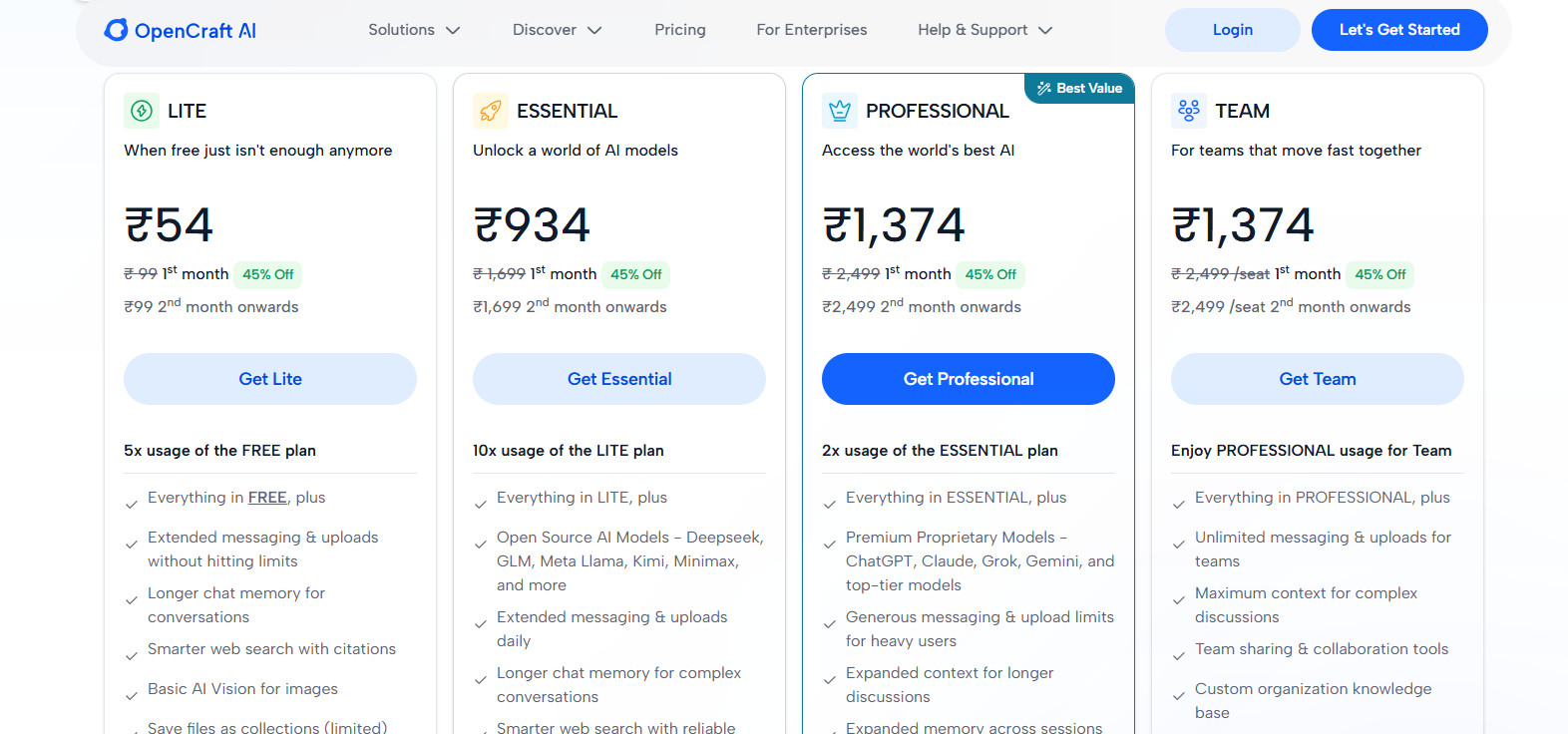 opencraft ai pricing