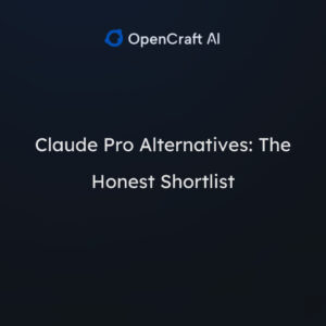 Claude Pro Alternatives: The Honest Shortlist